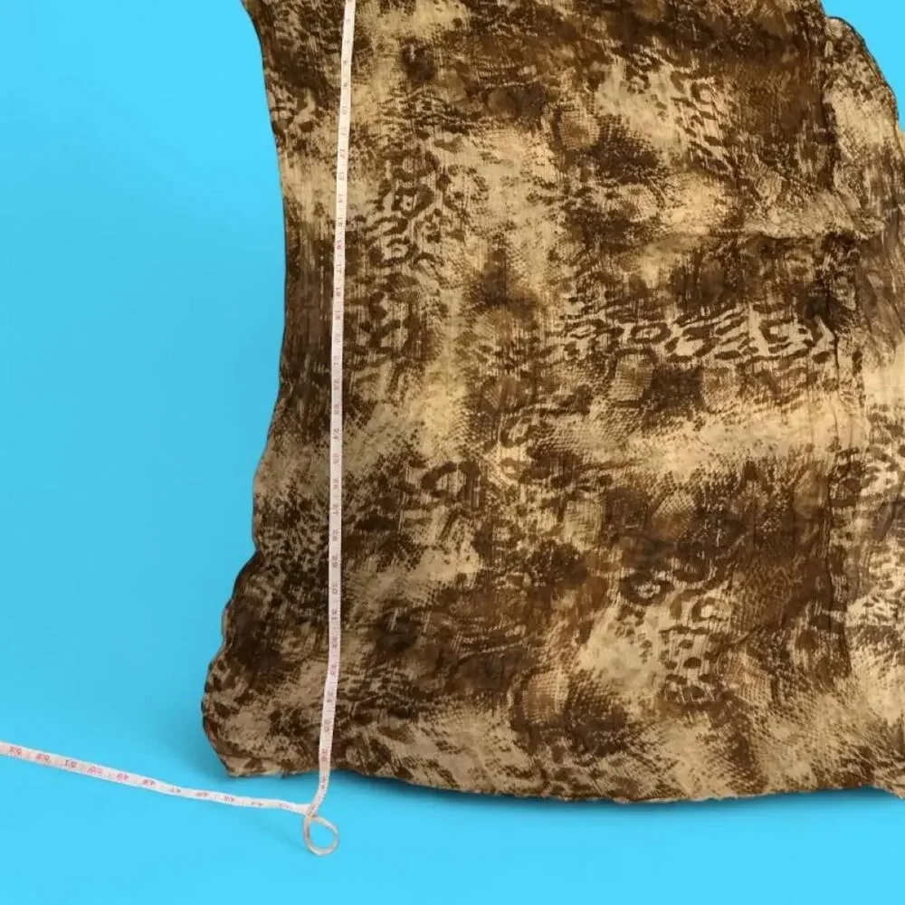 Brown snakeskin print lightweight oversized wrap